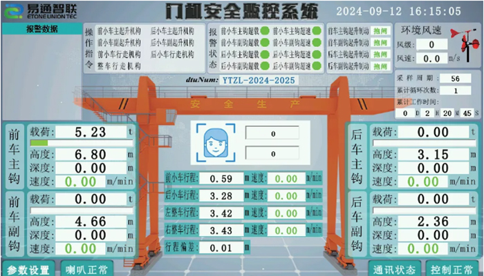 浙江交工龍門吊安全監(jiān)控系統(tǒng)交付使用！